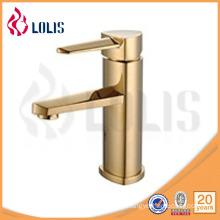 Single handle ceramic cartridge gold plated basin faucet (5111G)
